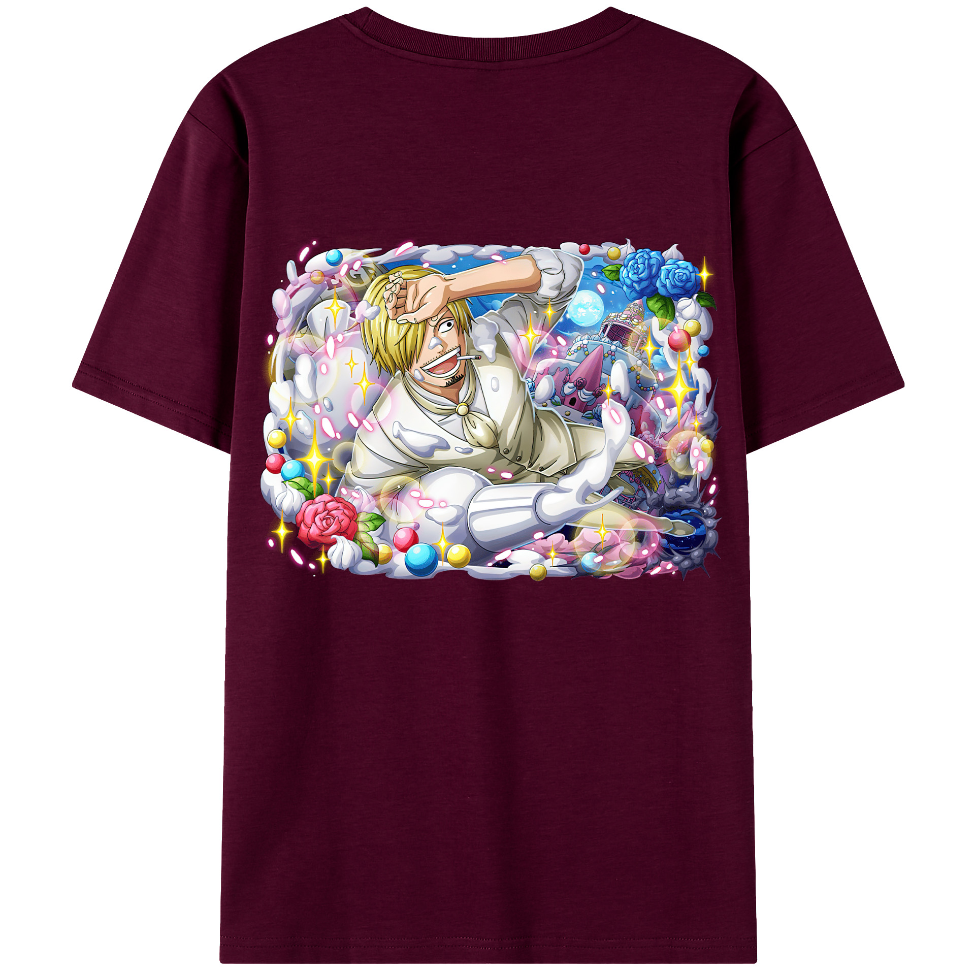 （画像用） ワンピース サンジ ONE PIECE Sanji レディース半袖Tシャツ(バックプリント)